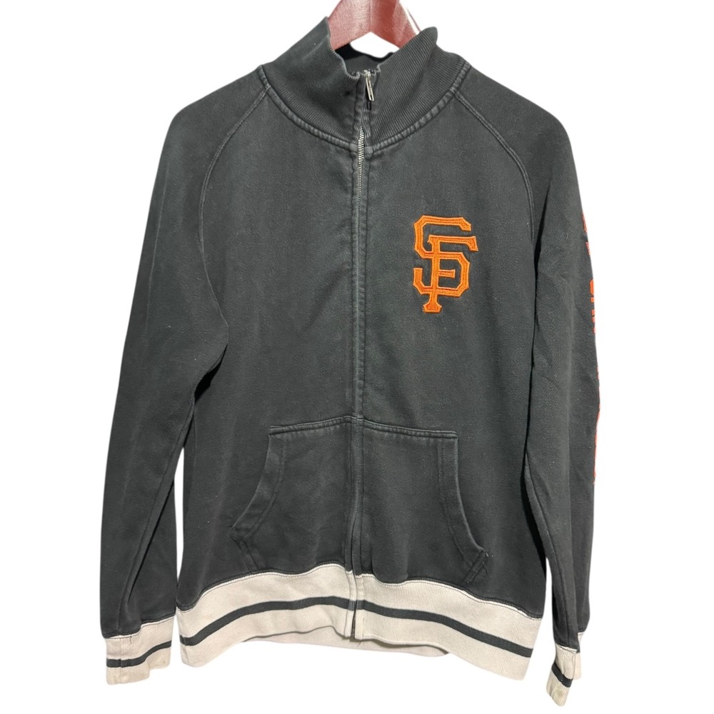Genuine Merchandise Sweater Womens Medium San Francisco Giants Full Zip Black